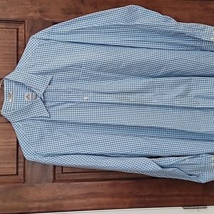 Peter Millar Gingham Check Oxford-Blue-XXL